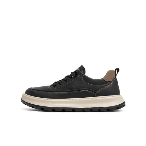 天美意2025秋新款商场同款休闲系带厚底户外男工装鞋3VL01CM5