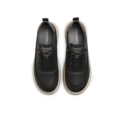 天美意2025秋新款商场同款休闲系带厚底户外男工装鞋3VL01CM5