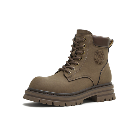 天美意2025冬新款复古百搭户外休闲工装靴短靴女靴KDX15DD5