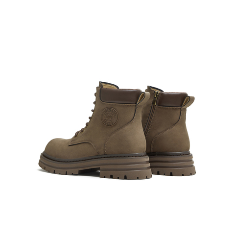 天美意2025冬新款复古百搭户外休闲工装靴短靴女靴KDX15DD5