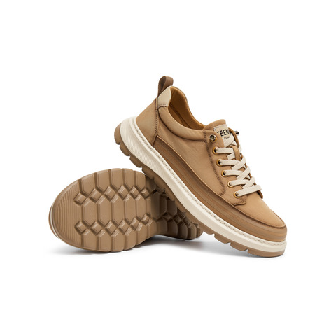 天美意2025秋新款商场同款户外休闲百搭系带工装男布鞋3VP01CM5