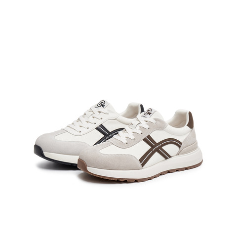 天美意2025秋新款商场同款阿甘鞋百搭平底系带男德训鞋FEF01CM5