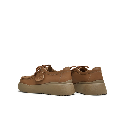 天美意2025秋新款袋鼠鞋休闲系带厚底纯色百搭女勃肯鞋KK063CM5