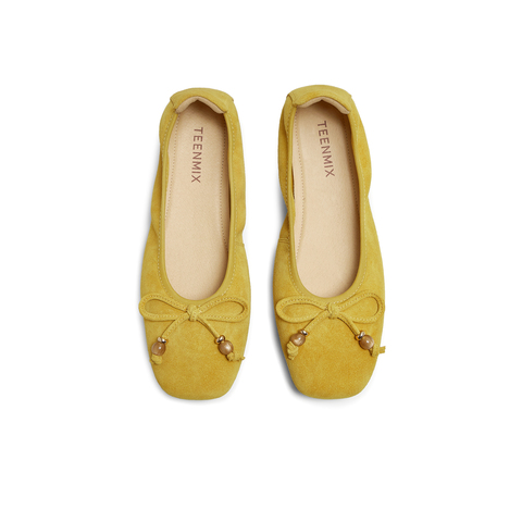 天美意2025秋新款商场同款韩系百搭复古女芭蕾玛丽珍鞋BG963CQ5