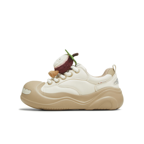 天美意2025秋新款商场同款系带厚底水果鞋花女大头鞋CIK24CM5