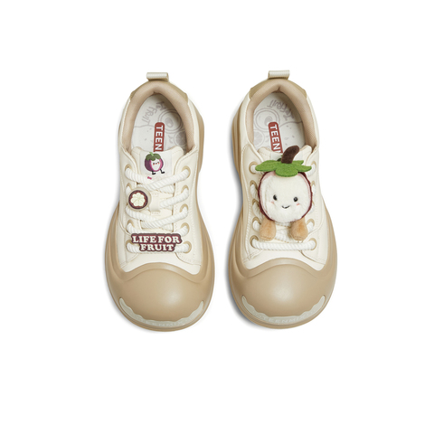 天美意2025秋新款商场同款系带厚底水果鞋花女大头鞋CIK24CM5