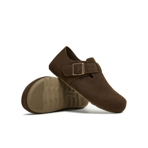 天美意2025秋新款平底单鞋两穿半拖鞋男女同款勃肯鞋KK062CM5