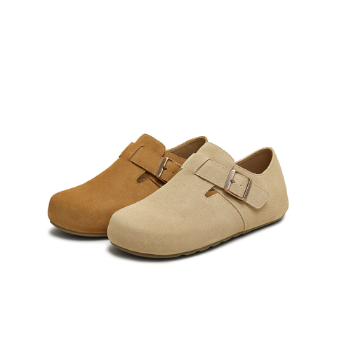 天美意2025秋新款平底单鞋两穿半拖鞋男女同款勃肯鞋KK062CM5