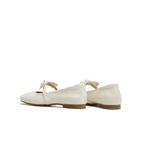 天美意2025秋新款商场同款纯色平底舒适女芭蕾玛丽珍鞋BL541CQ5