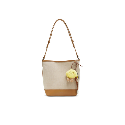 天美意2025秋新款商场同款水桶包单肩百搭通勤女斜挎包X3150CX5