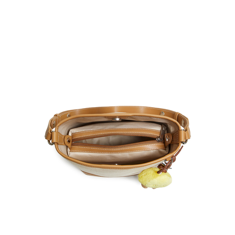 天美意2025秋新款商场同款水桶包单肩百搭通勤女斜挎包X3150CX5