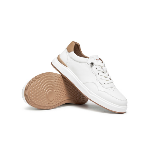 天美意2025秋新款商场同款免系带简约舒适男休闲板鞋3WA01CM5