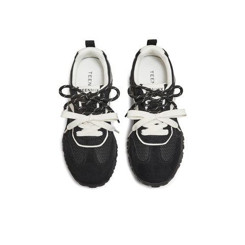 天美意2025秋新款商场同款拼色百搭阿甘德训鞋女休闲鞋BL231CM5