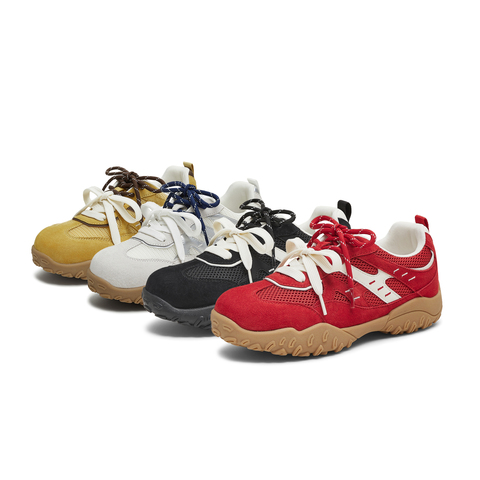 天美意2025秋新款商场同款拼色百搭阿甘德训鞋女休闲鞋BL231CM5