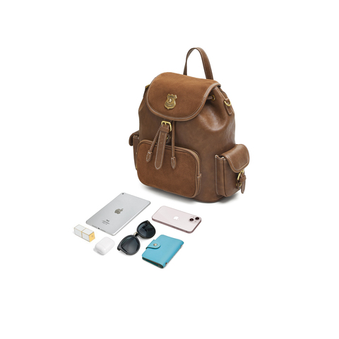 天美意2025秋新款商场同款复古百搭日常出游女双肩包X3154CX5