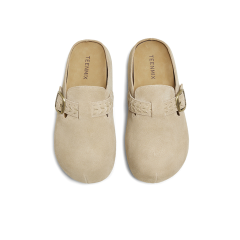 天美意2025秋新款商场同款休闲包头拖懒人半拖女拖鞋BL561CH5