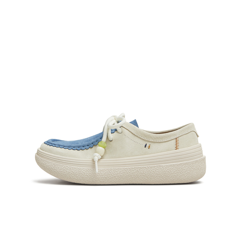 天美意2025秋新款休闲百搭厚底系带纯色百搭女袋鼠鞋KK055CM5