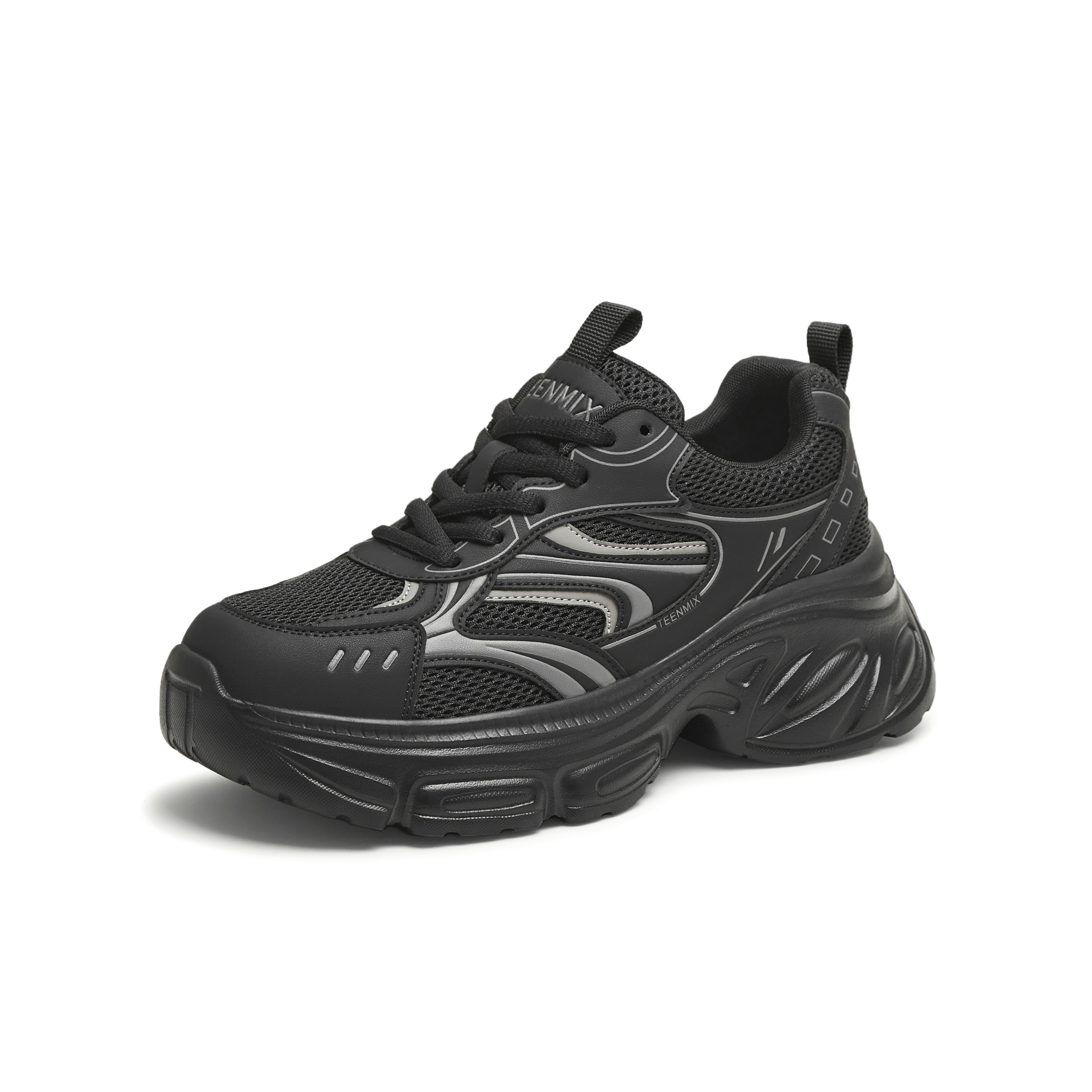 天美意2025秋新款商场同款厚底百搭小个子增高女老爹鞋BK622CM5