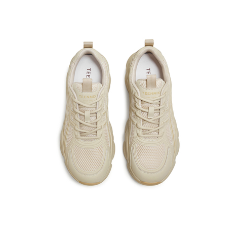 天美意2025秋新款商场同款厚底舒适休闲鞋运动女老爹鞋G173CM5