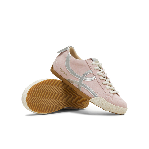 天美意2025秋新款休闲系带复古百搭拼色潮流运动女板鞋KB097CM5