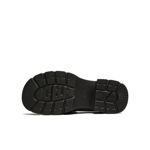 天美意2025秋新款粗跟百搭时尚通勤复古皮鞋女乐福鞋KE069CM5