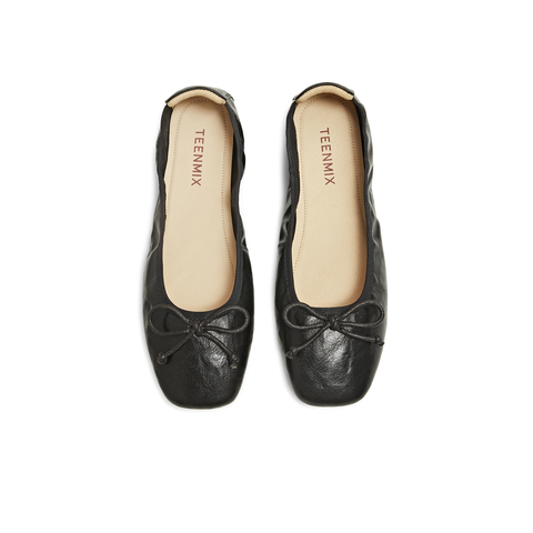 天美意2025秋新款法式复古浅口通勤休闲女玛丽珍鞋KQ021CQ5