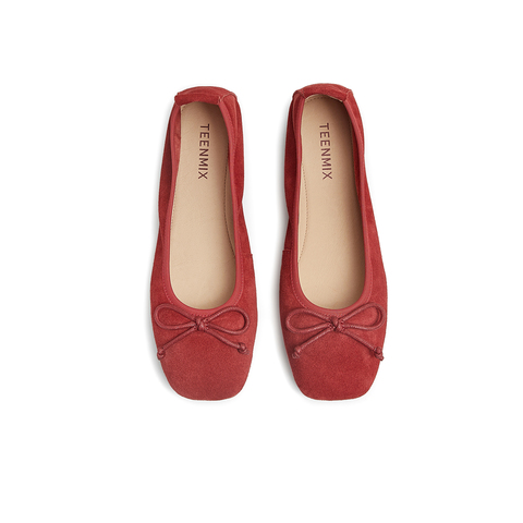 天美意2025秋新款法式复古浅口通勤休闲女玛丽珍鞋KQ021CQ5