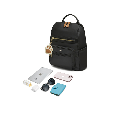 天美意2025秋新款商场同款纯色百搭休闲外出女双肩包X3176CX5