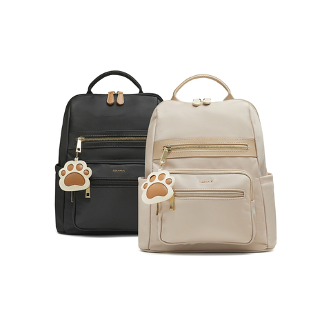 天美意2025秋新款商场同款纯色百搭休闲外出女双肩包X3176CX5