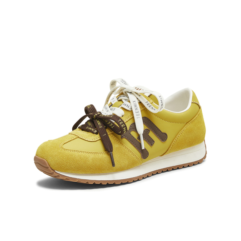 天美意2025秋新款商场同款复古厚底百搭系带女阿甘鞋BL891CM5