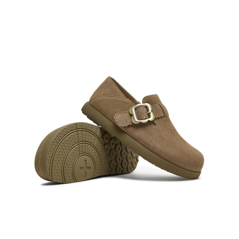 天美意2025秋新款休闲百搭纯色复古外穿半拖女勃肯鞋KK050CA5