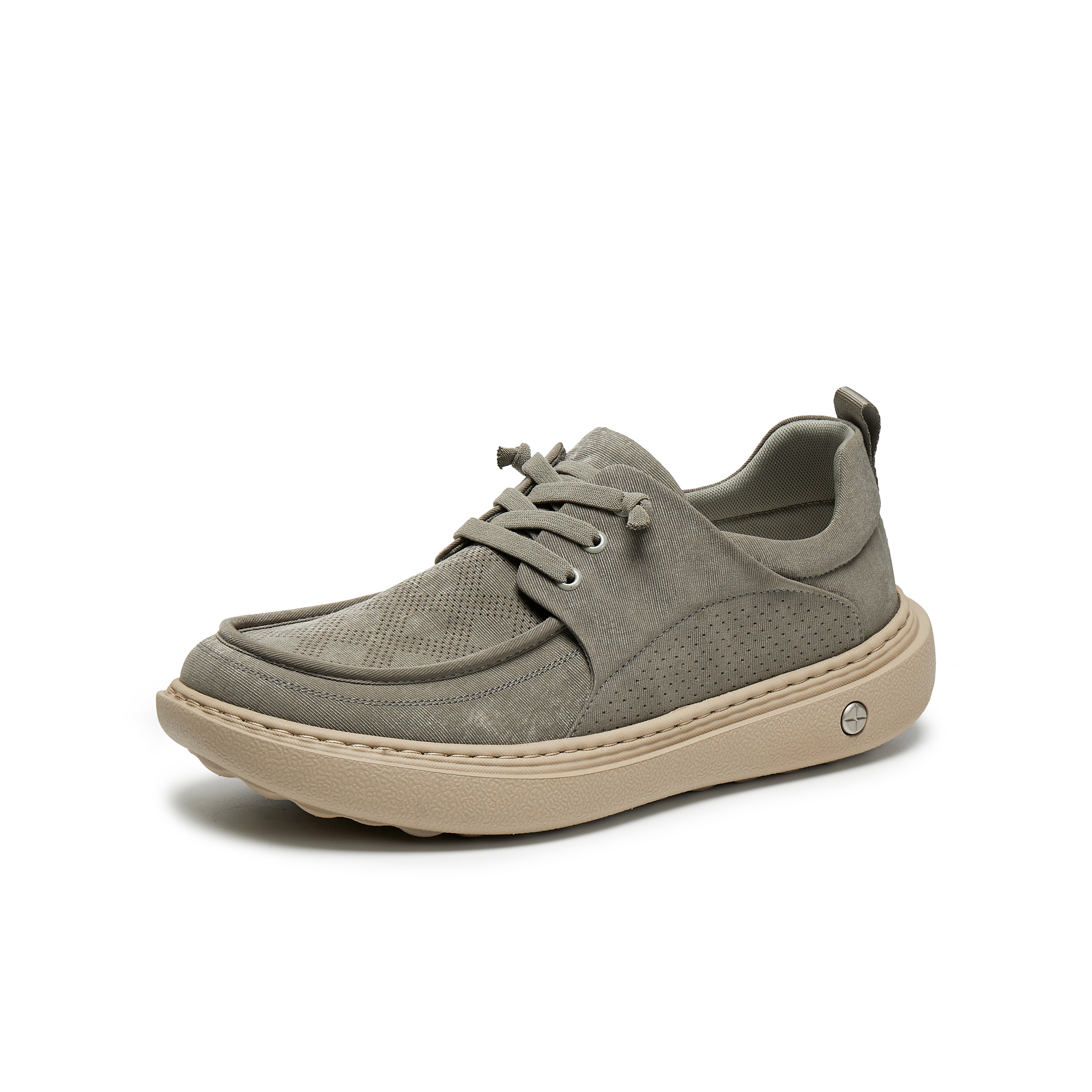 天美意2025夏新款商场同款复古百搭慵懒外穿男勃肯鞋WAA01BM5