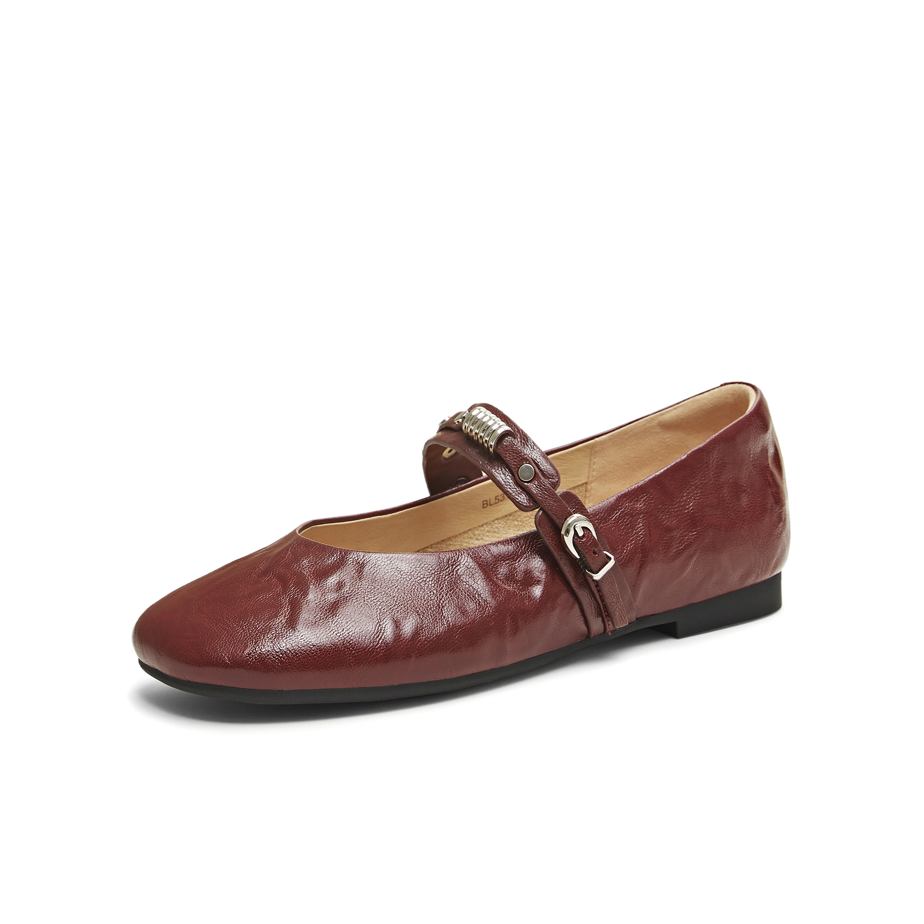 天美意2025秋新款商场同款纯色复古百搭女芭蕾玛丽珍鞋BL531CQ5