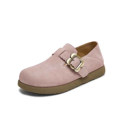 天美意2025秋新款休闲百搭纯色复古外穿半拖女勃肯鞋KK050CA5