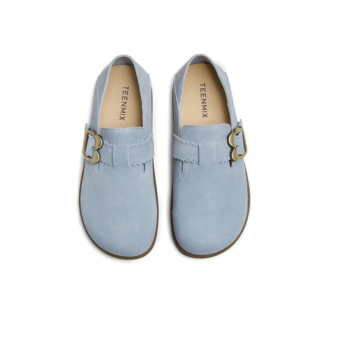 天美意2025秋新款休闲百搭纯色复古外穿半拖女勃肯鞋KK050CA5