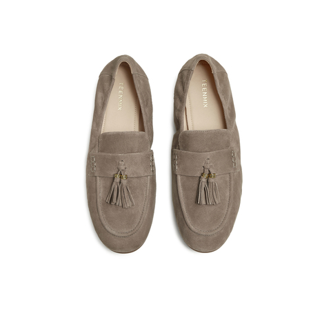 天美意2025秋新款商场同款休闲百搭纯色复古女乐福鞋BL901CA5