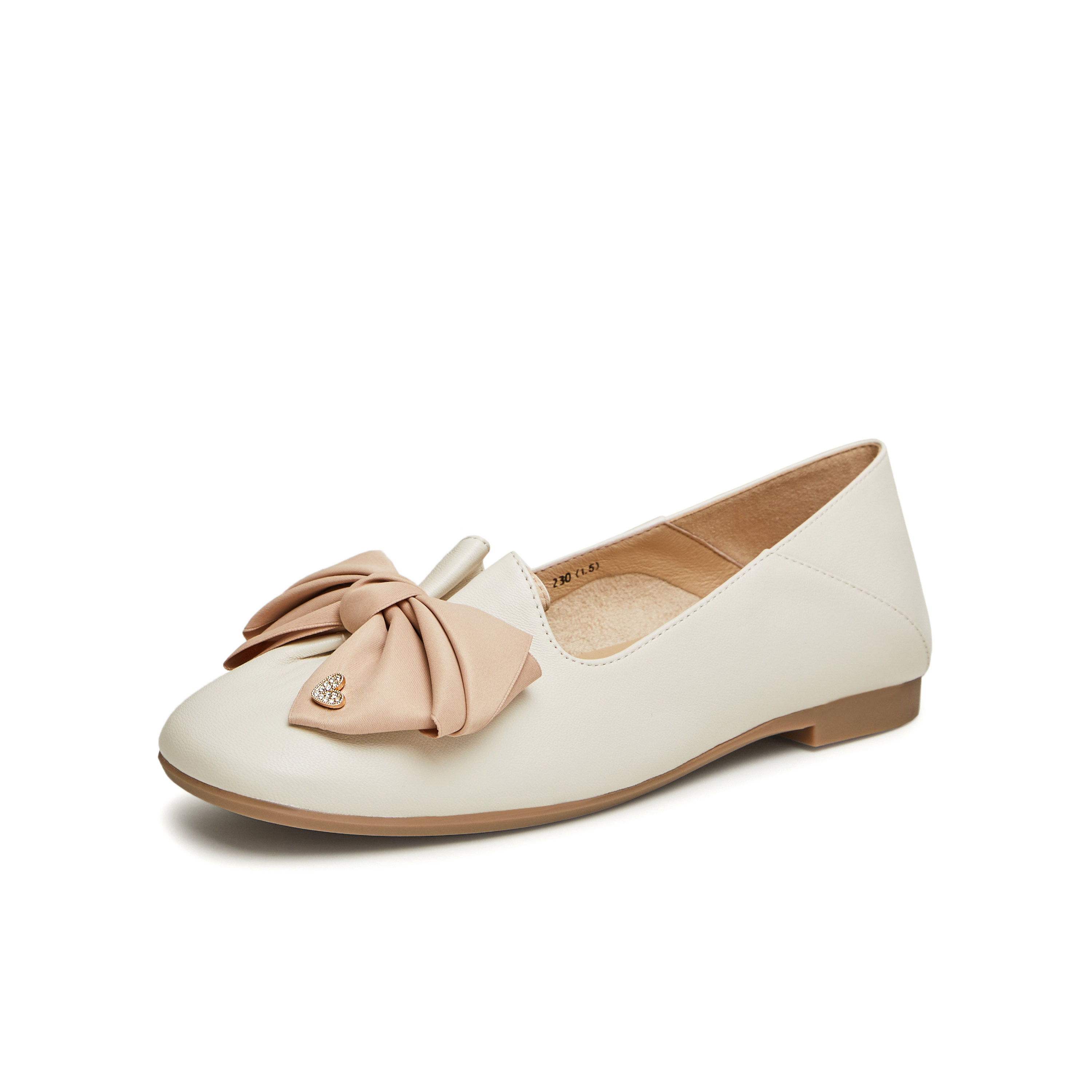 天美意2025秋新款商场同款平跟百搭复古甜美女浅口单鞋CRR29CQ5