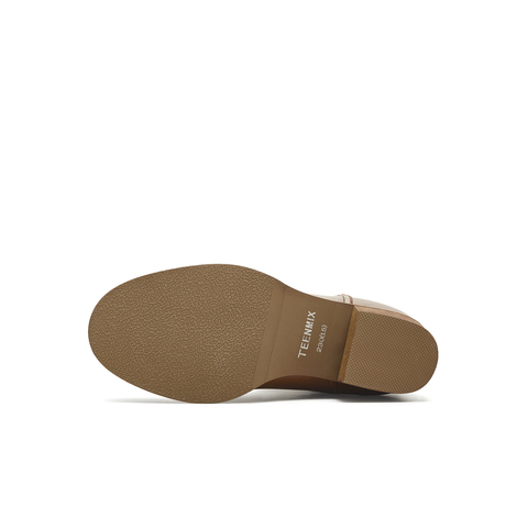 天美意2025冬新款方跟英伦百搭显瘦西部靴女短靴KXZ14DZ5