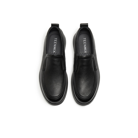 天美意2025秋新款商场同款复古一脚蹬通勤男休闲皮鞋3WR01CM5