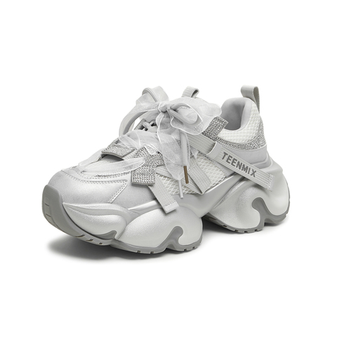 天美意2025秋新款时髦运动闲百搭老爹鞋女休闲鞋KD117CM5