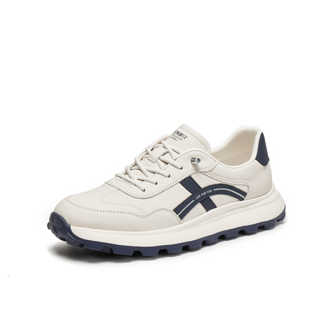 天美意2025秋新款商场同款厚底百搭户外复古男阿甘鞋WIA01CM5