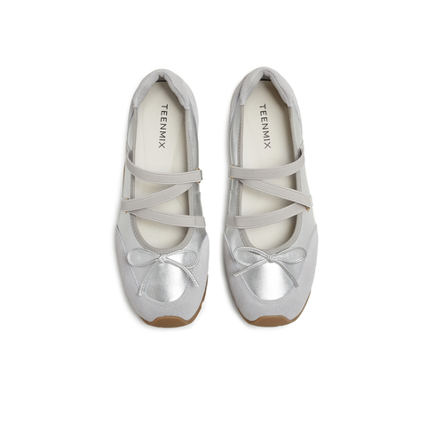 天美意2025秋新款商场同款潮流休闲纯色百搭女玛丽珍鞋BL251CQ5