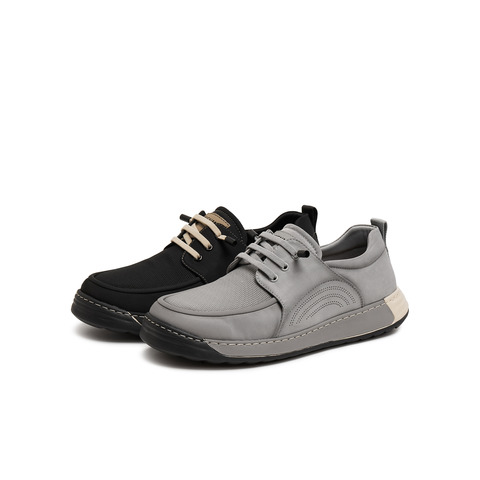 天美意2025夏新款商场同款简约舒适透气一脚蹬男布鞋3VH01BM5