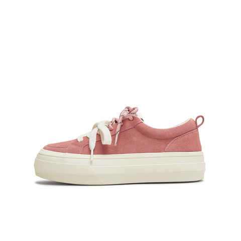 天美意2025秋新款厚底双鞋带时尚休闲鞋女板鞋KB095CM5