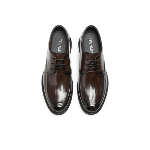 天美意2025秋新款商场同款商务四季英伦通勤男正装皮鞋3WP01CM5