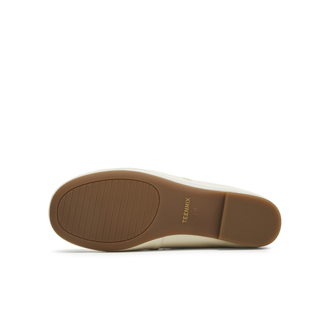 天美意2025秋新款潮流休闲复古法式百搭平底女玛丽珍鞋KM085CA5