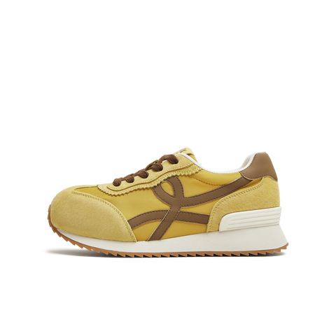 天美意2025秋新款复古百搭内增高阿甘德训鞋女休闲鞋KG114CM5