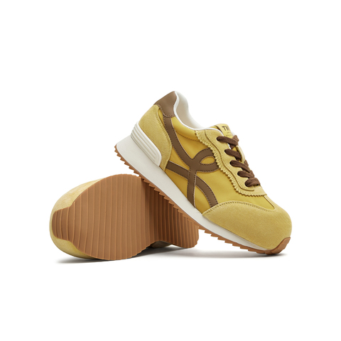 天美意2025秋新款复古百搭内增高阿甘德训鞋女休闲鞋KG114CM5