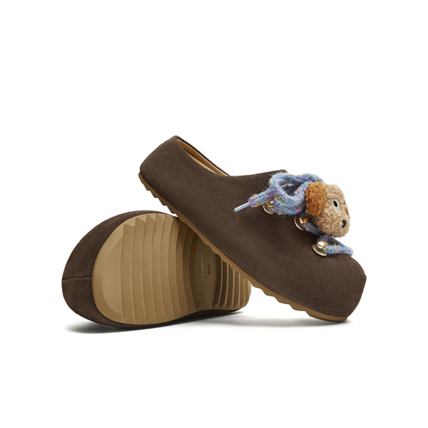 天美意2025秋新款厚底可爱卡通百搭勃肯鞋女包头拖鞋KK054CH5