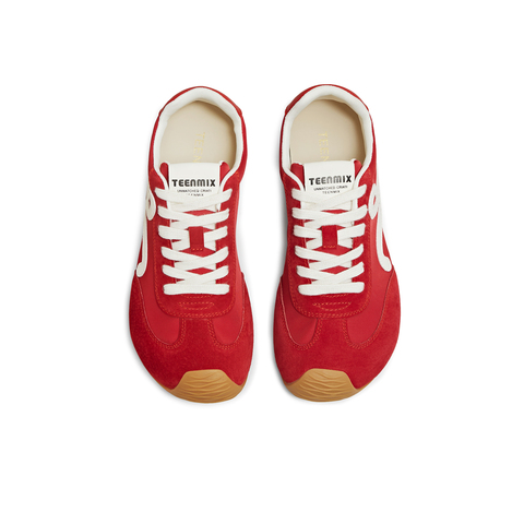 天美意2025秋新款潮流运动休闲百搭复古德训鞋女阿甘鞋KG126CM5